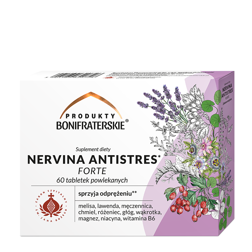 NERVINA ANTISTRES FORTE 60 tabletek powlekanych