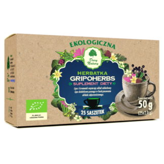 Herbatka Gripoherbs EKO 25x2g  Suplement Diety - Dary Natury