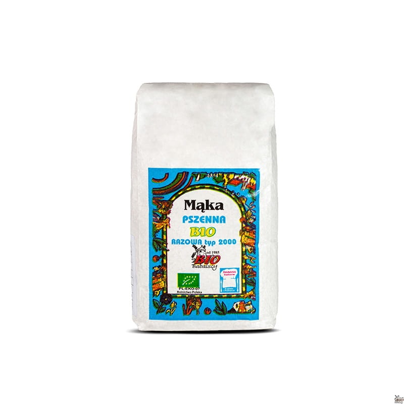 Mąka razowa pszenna BIO Typ 2000 1kg Babalscy