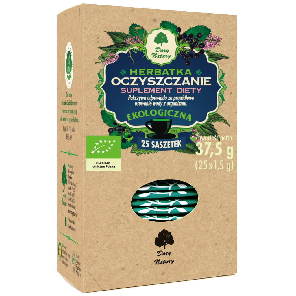 Herbatka Oczyszczanie EKO 25x1,5g Dary Natury