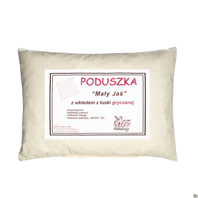Poduszka MINIJAŚ z łuską gryczaną BIO