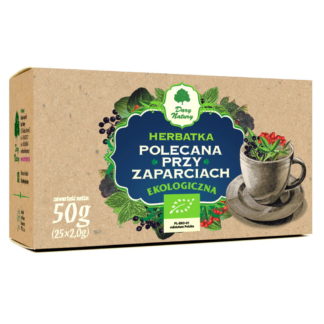 Herbatka polecana przy zaparciach eko 25x2g Dary natury