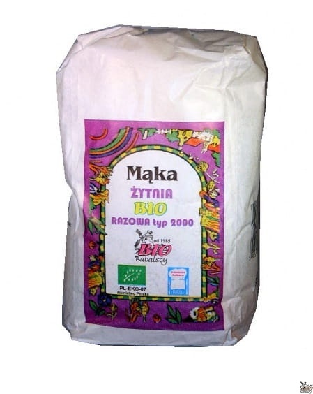 Mąka razowa żytnia BIO Typ 2000 1kg Babalscy